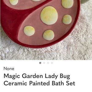 Ladybug Ceramic Bath Set